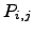$ P_{i,j}$