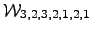 $ \mW _{3,2,3,2,1,2,1}$