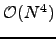 $ \mathcal{O}(N^4)$