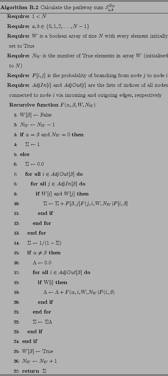 \begin{algorithm}
% latex2html id marker 13048\caption{Calculate the pathway s...
...
\STATE $N_W \leftarrow N_W+1$
\RETURN $\Sigma$
\end{algorithmic}\end{algorithm}