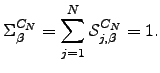 $\displaystyle \mathcal{E}_{j}^{C_N} = 1-P_{j-1,j}-P_{j+1,j}$